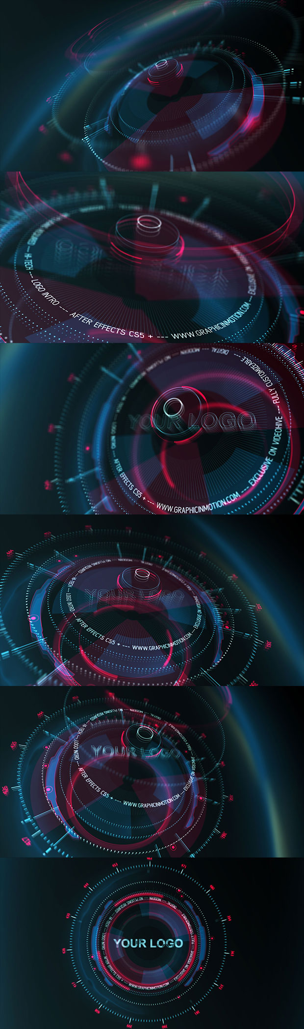 Hi-Tech HUD Logo Reveal - 1
